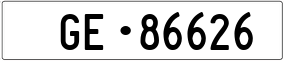 Trailer License Plate